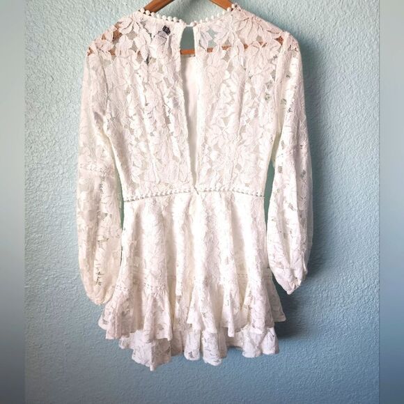 HELLO MOLLY LACE mini white dress new with tags - Picture 8 of 16